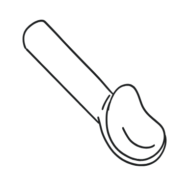 Line drawing of a flashlight.