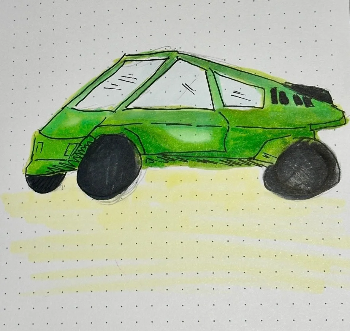 Inktober Day 14: Truck #art #inktober #inktober2025 #inktoberart #alcoholmarkers