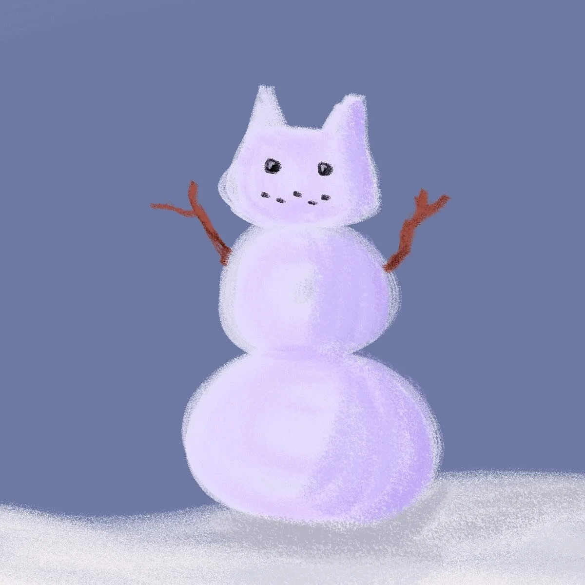 Soon! #art #snow #winter #cat