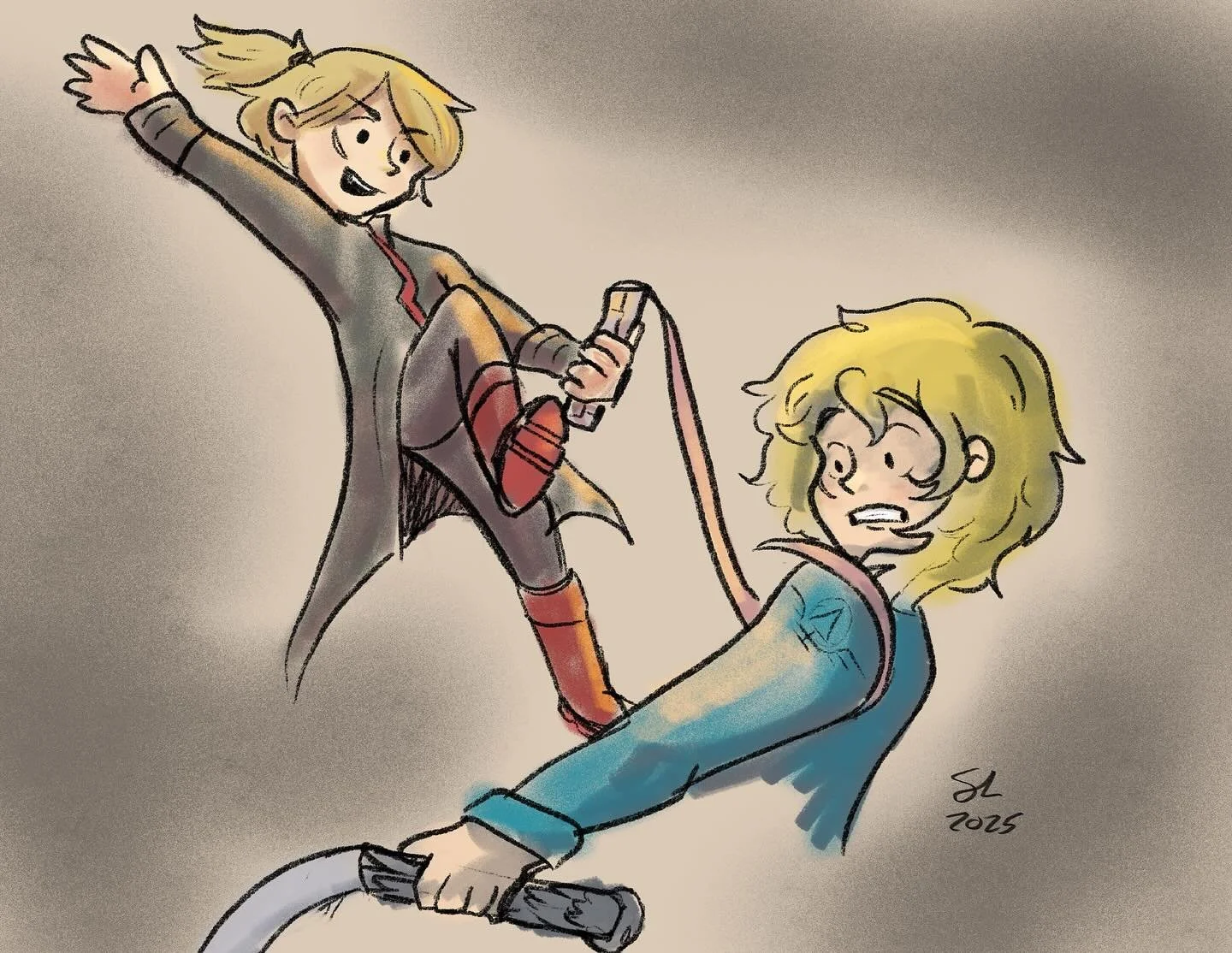 Trying out a new, simpler style. And reminding myself that fanart doesn&rsquo;t have to be perfect! #art #redrisingtrilogy #fanart #bookfanart #goldenson