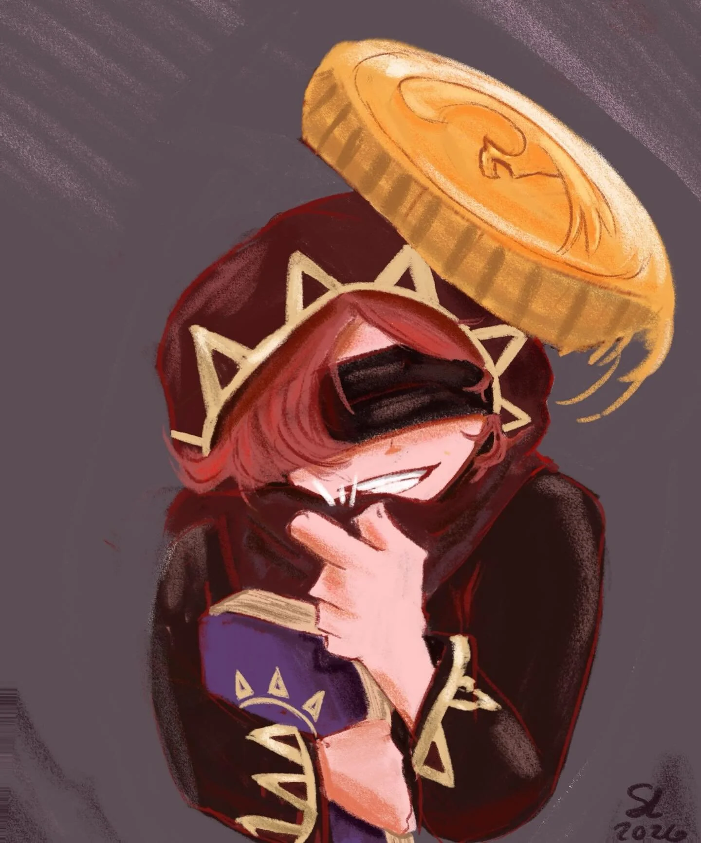 I haven&rsquo;t drawn in a while so here&rsquo;s my character for an upcoming DnD campaign I&rsquo;m playing in with my brother! #art #dnd #warlock #digitalart