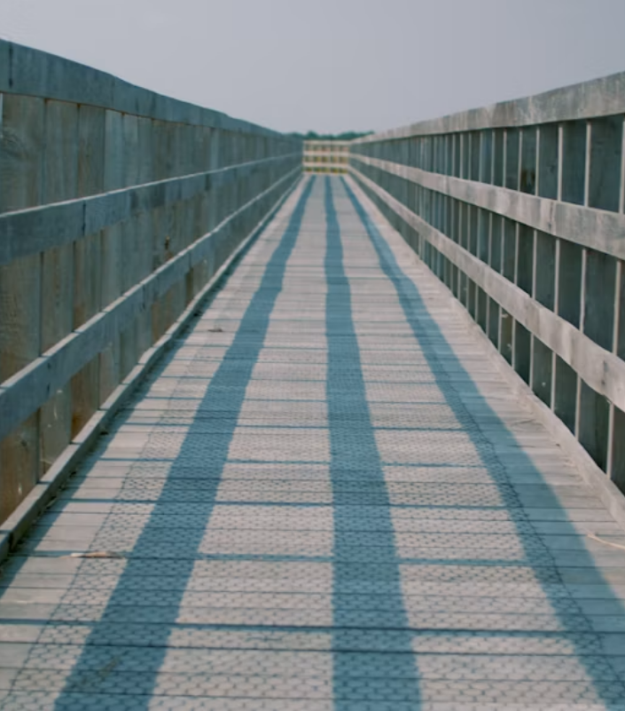laminated wooden bridge