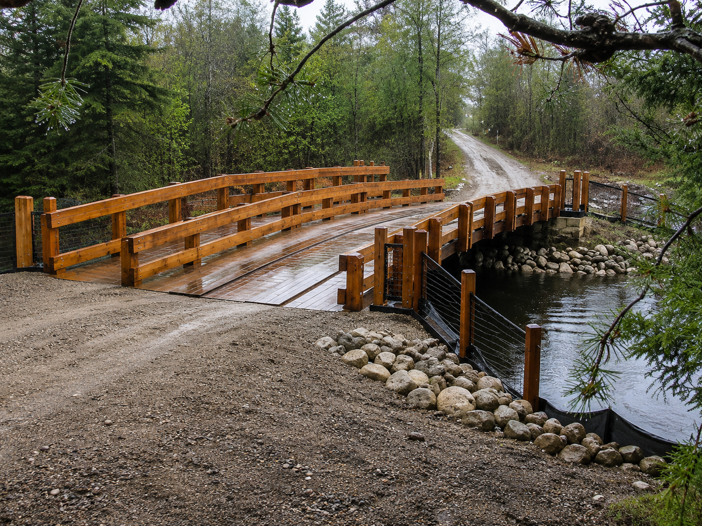 Laminated Timber bridge