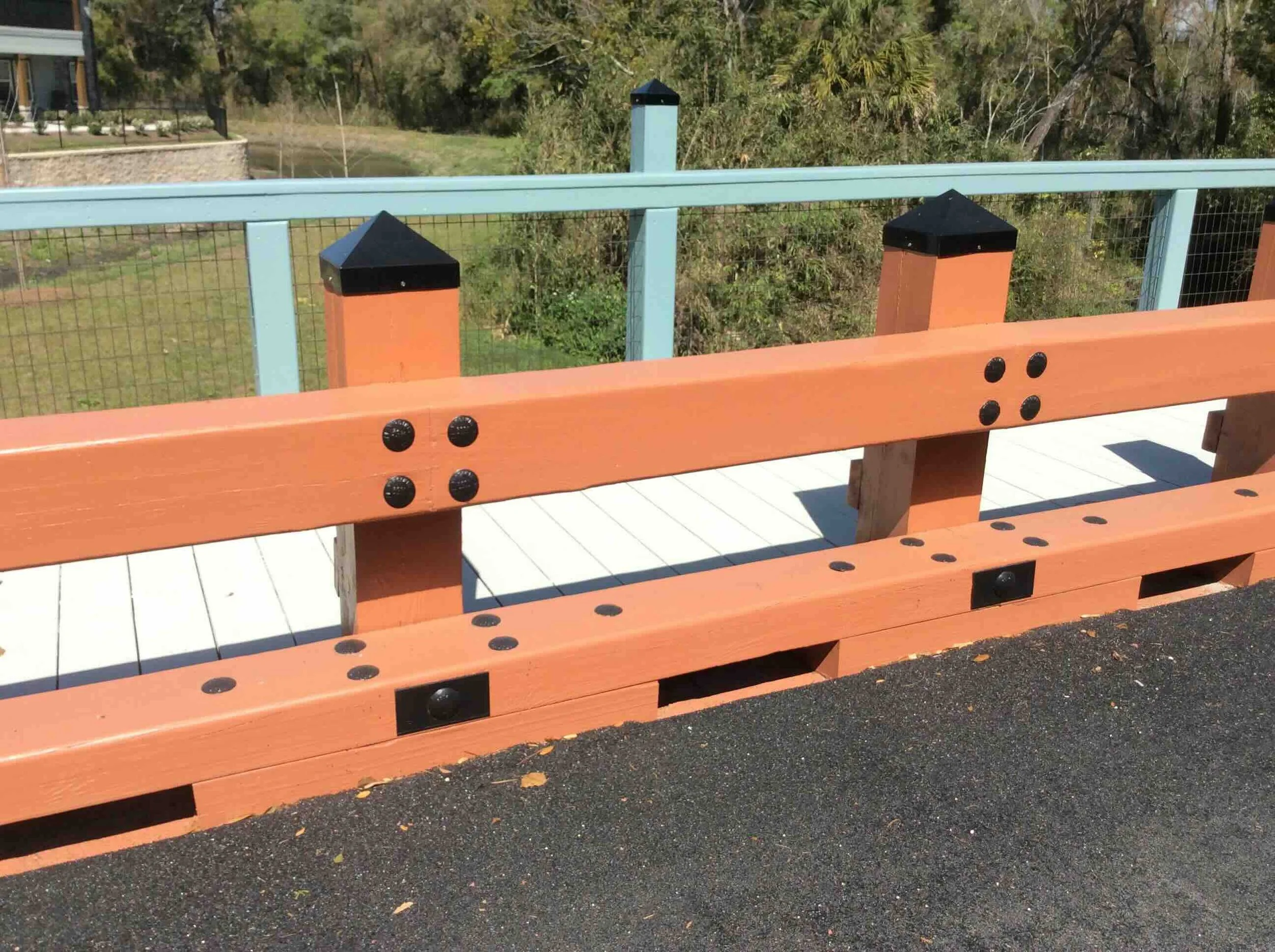 timber bridge design, pedestrian walkway, wooden walkway, montana bridge company