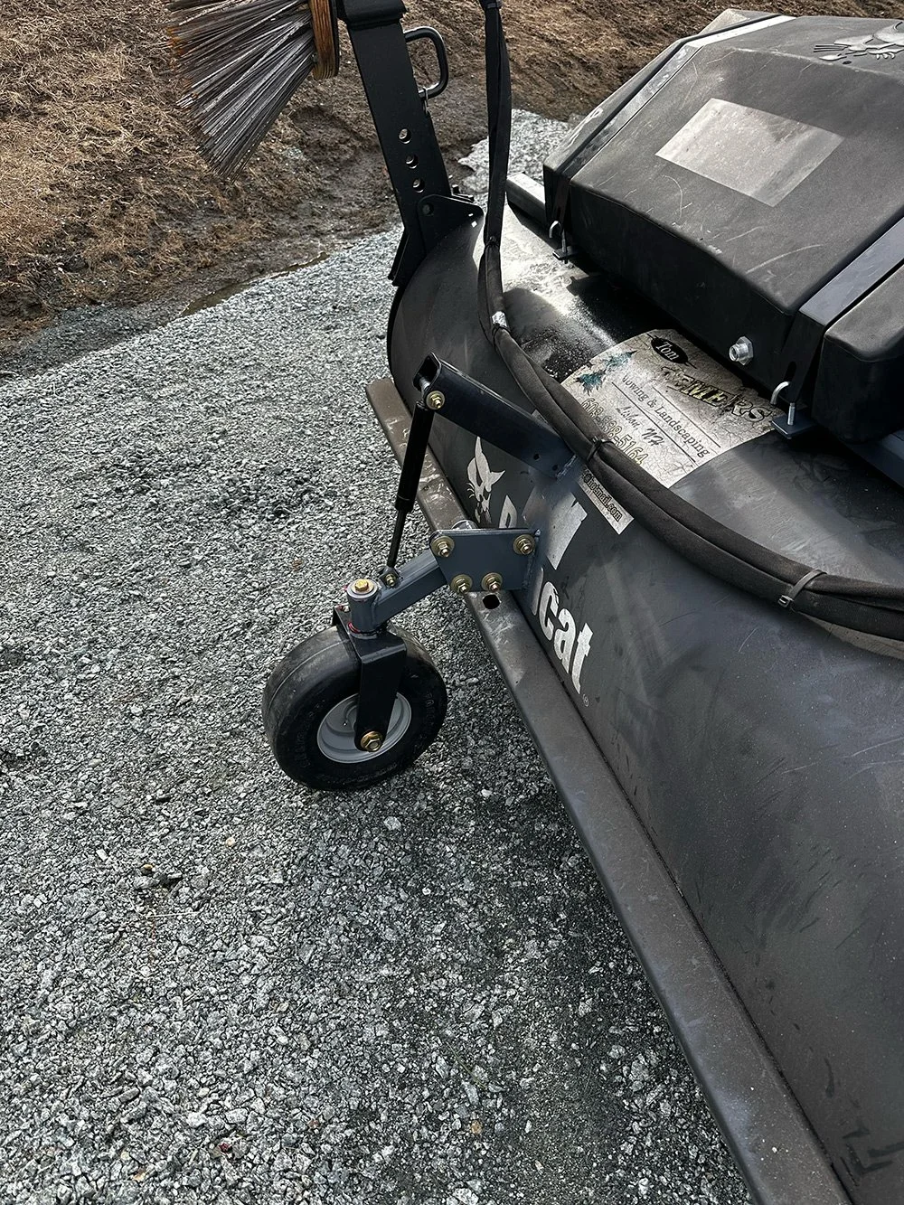 Custom Sweeper Wheel Mount