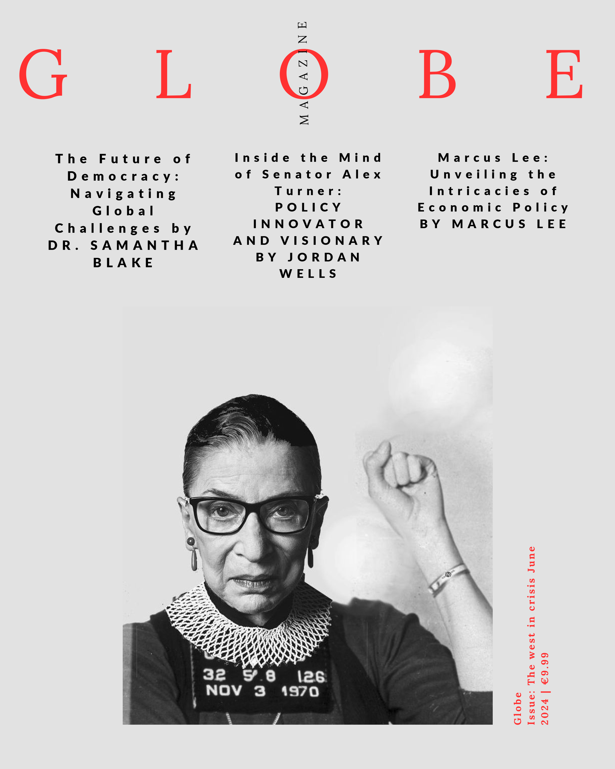 G L O B E - politiikkalehden kansi