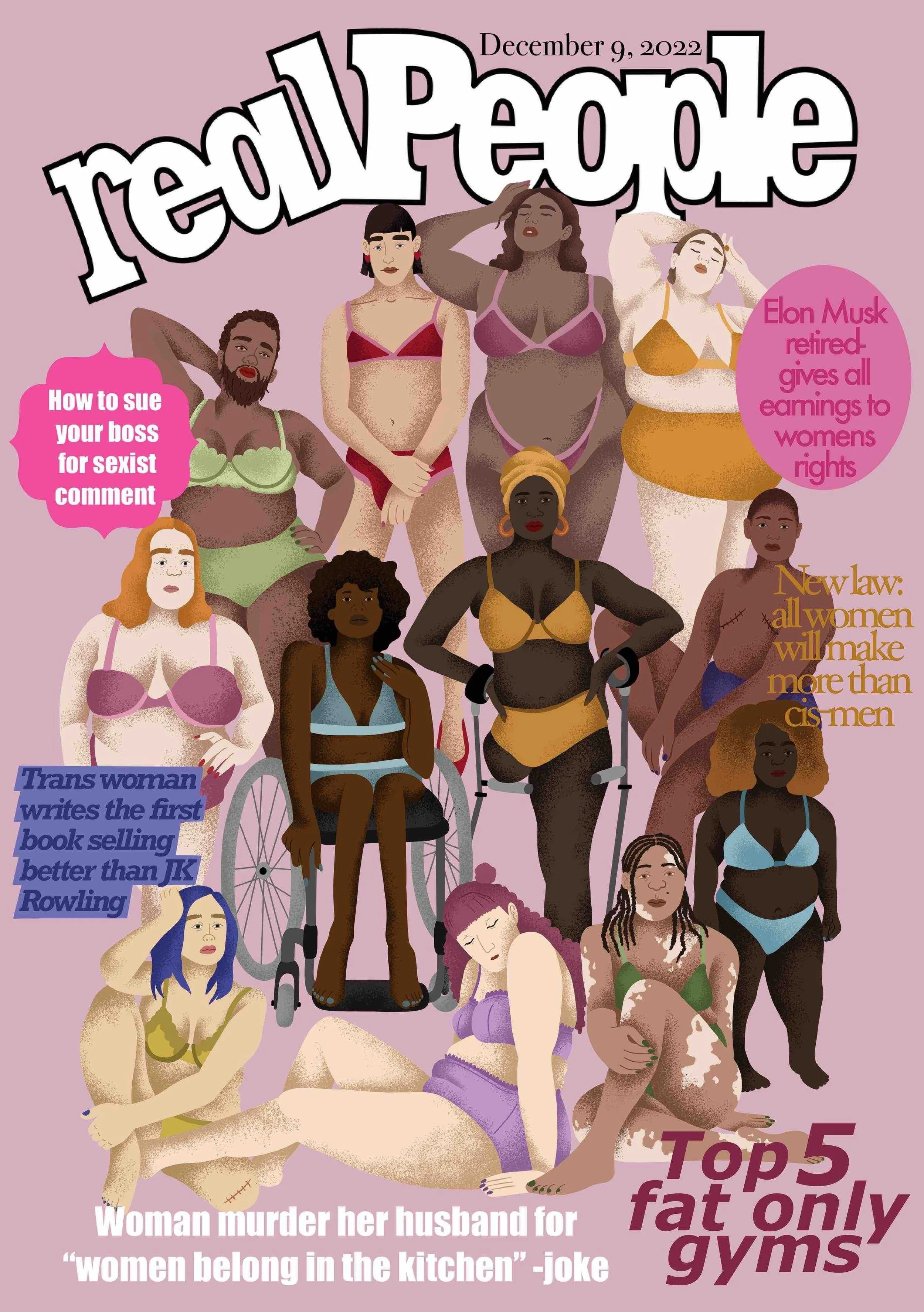 Samhällskritiskt Magasinomslag