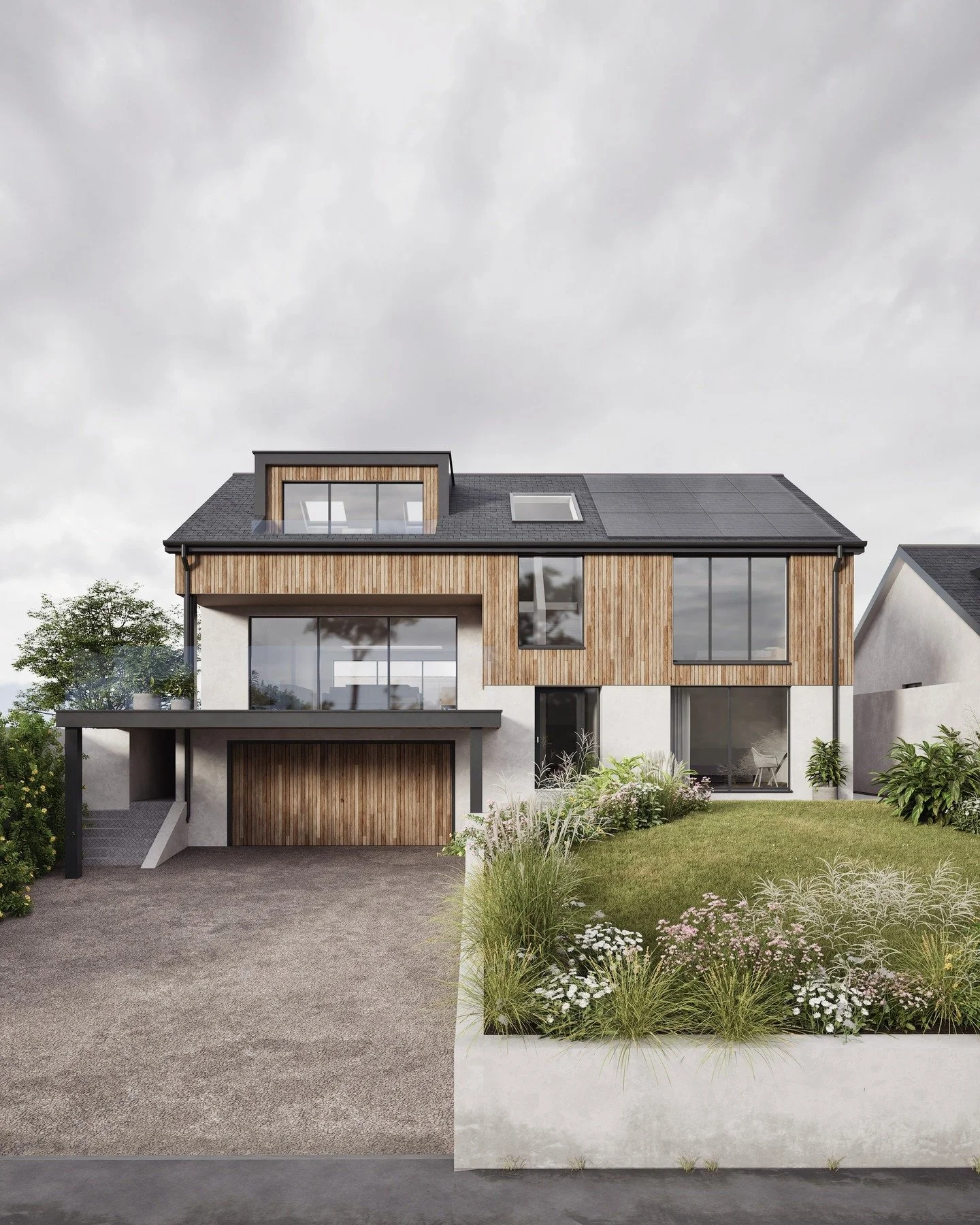 We&rsquo;re delighted to share that planning permission has been secured for the extension and renovation of this detached family home in Newquay.

An additional storey has been introduced to provide further accommodation, while the living space is t