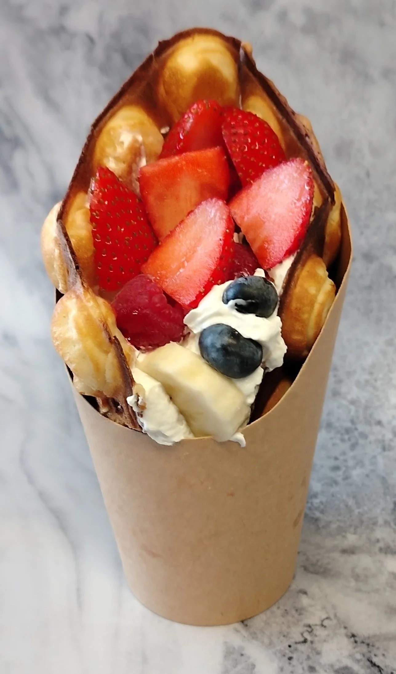 fruity bubble waffle