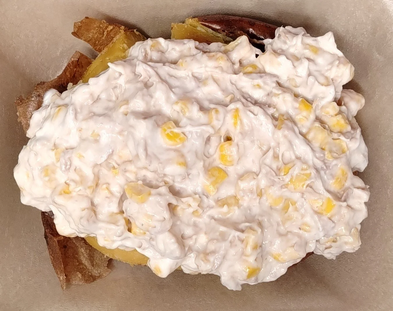 Tuna sweetcorn mayo