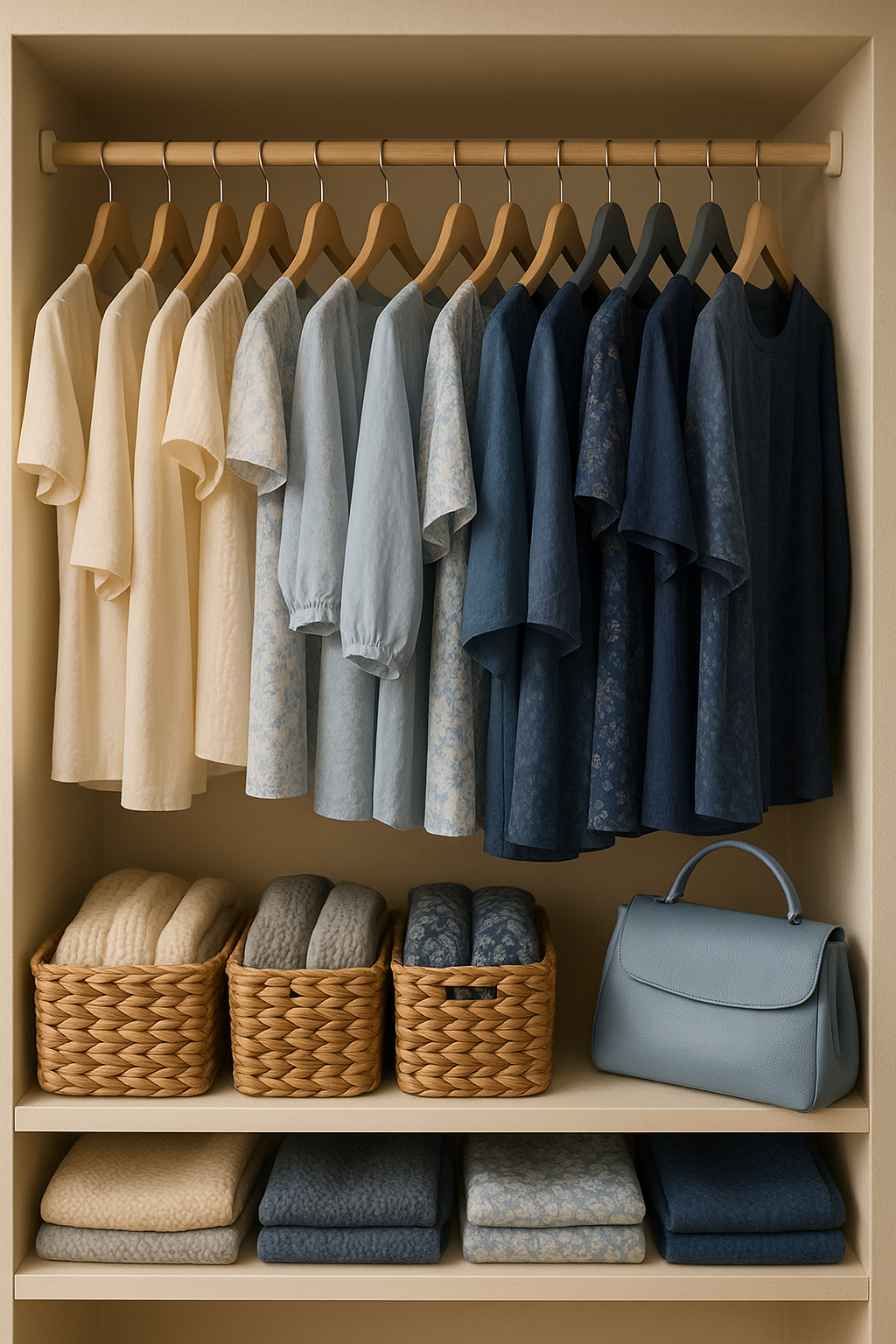 Neatly Organized Wardrobe with Gradient Hues.png