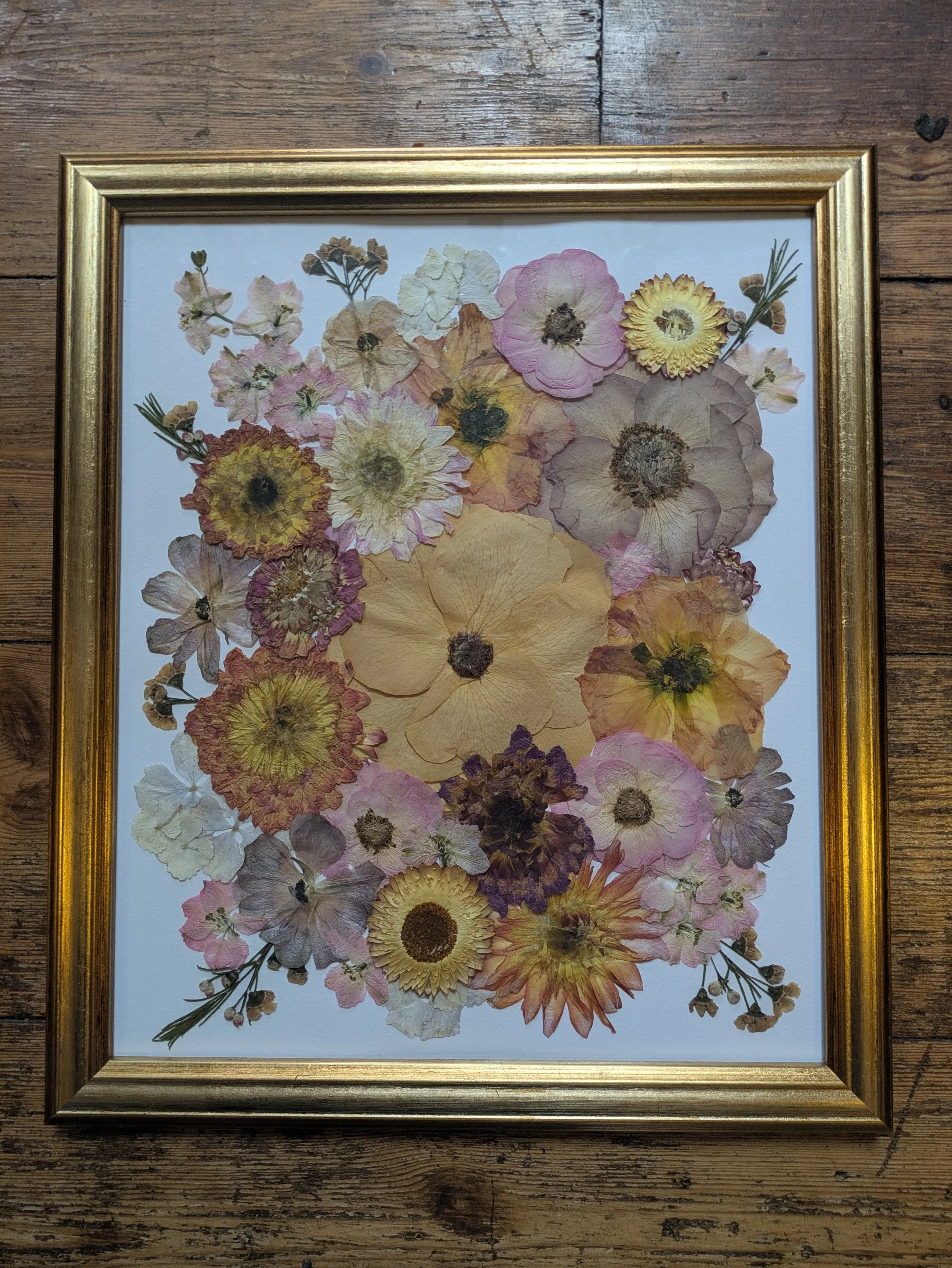 Bouquet 12 x 10 Gold Frame