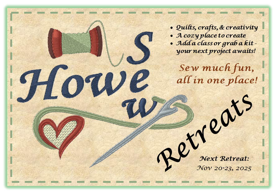 HoweSew Studio Retreat - Sept 2026