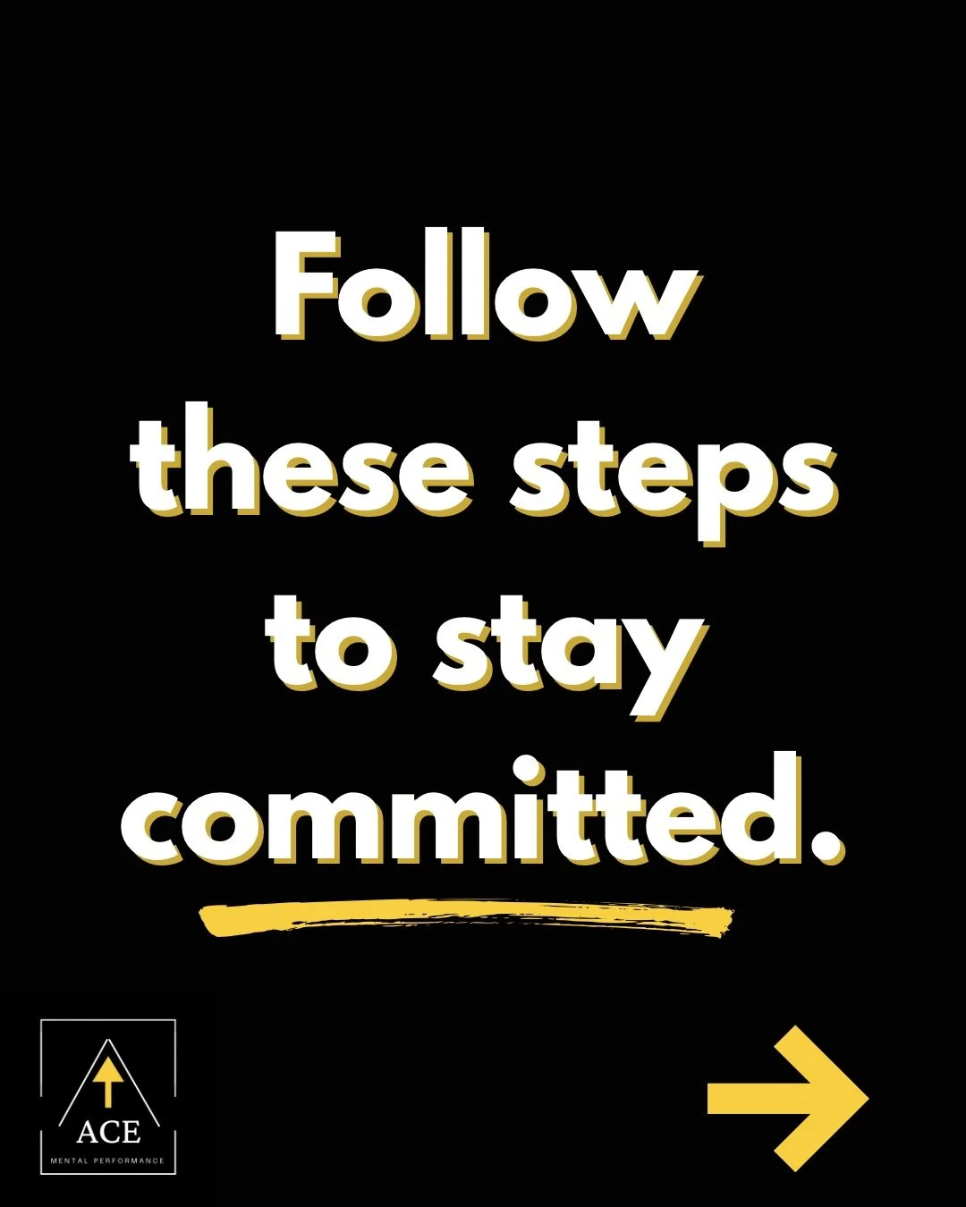 👉🏻 How can you stay committed?

1. Identify your values and goals
2. Let your values and goals GUIDE your actions/choices

When we use our goals and values to guide us, it allows us to stay on track even when you might not &ldquo;feel&rdquo; like i