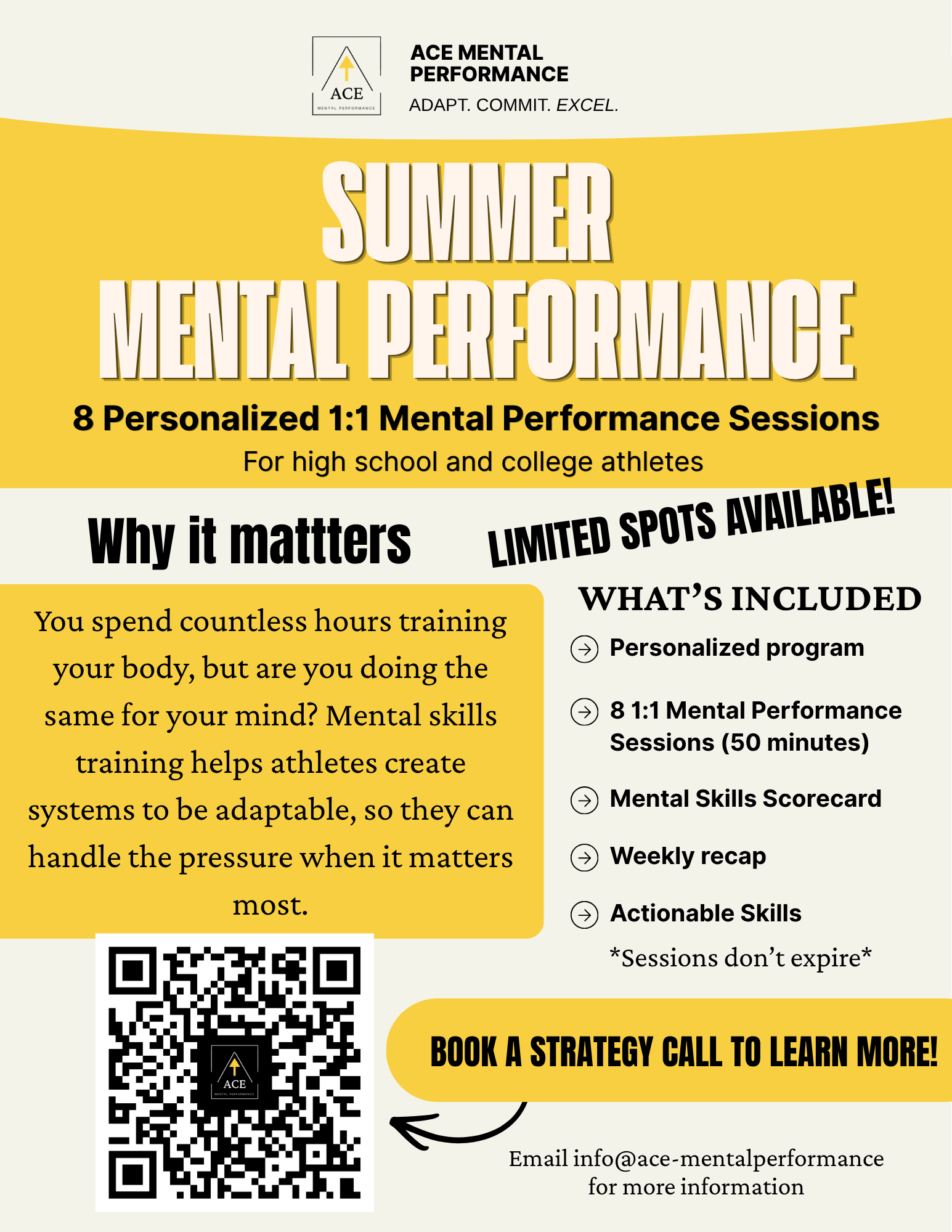 Summer Mental Performance Program
