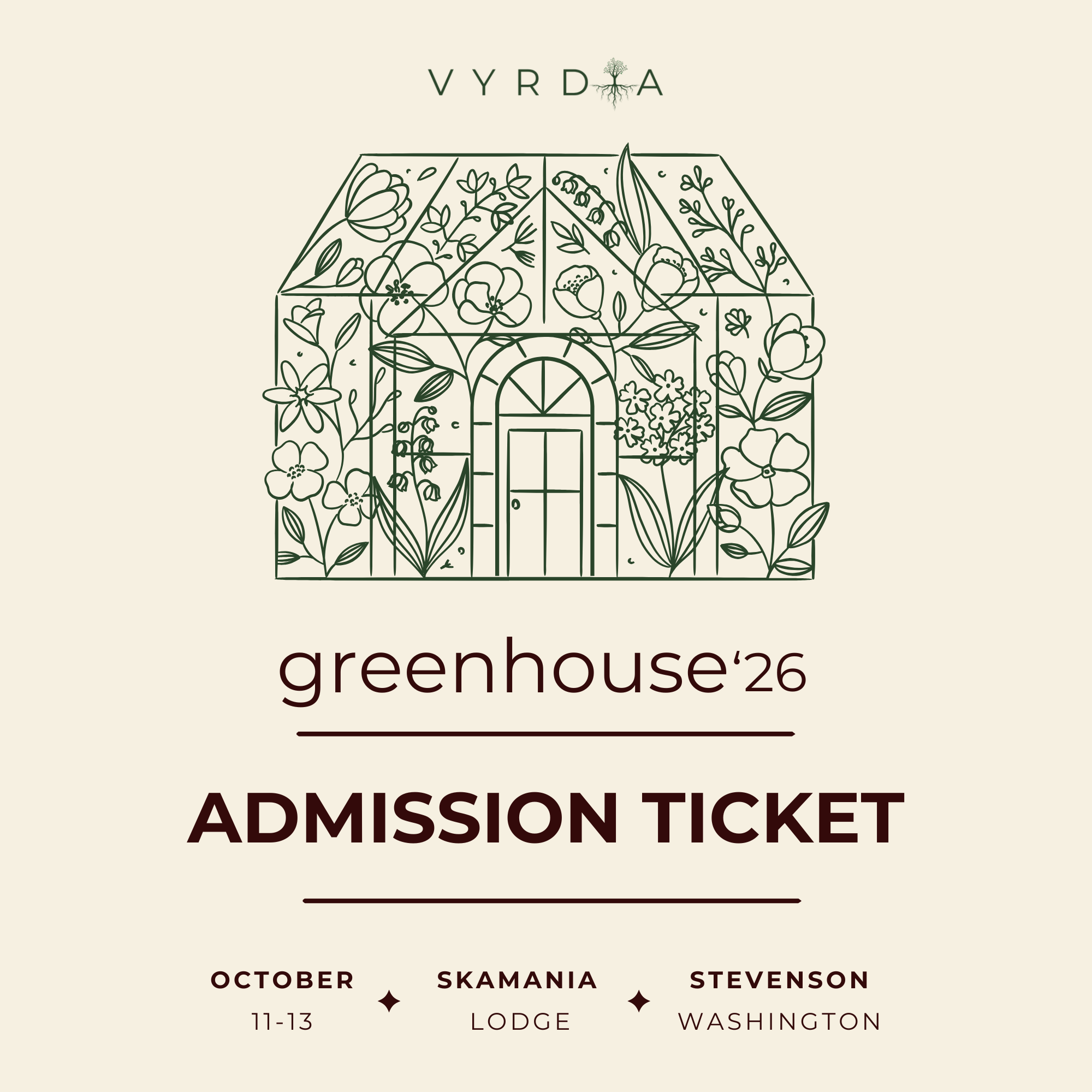 Greenhouse '26 General Admission Ticket