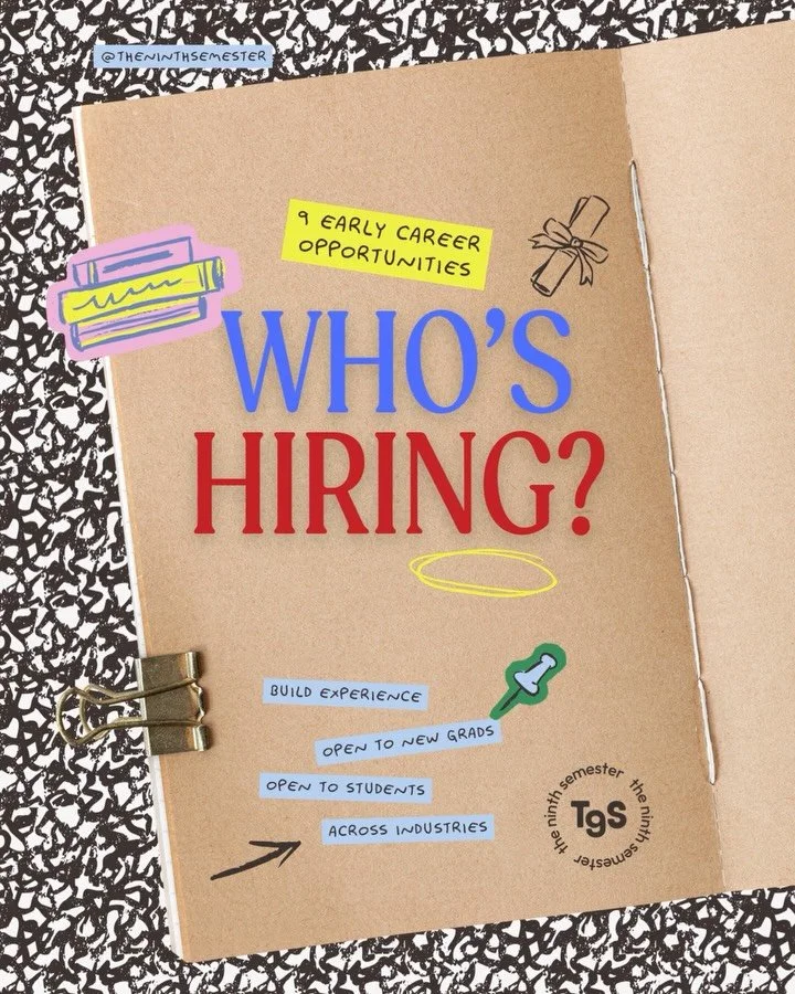New week, new early career opportunities to apply for! This round up has something for everyone across tech, consulting, healthcare, retail, and entertainment industries

These programs offer:
&rarr; Gain hands-on experience with capstone program pro