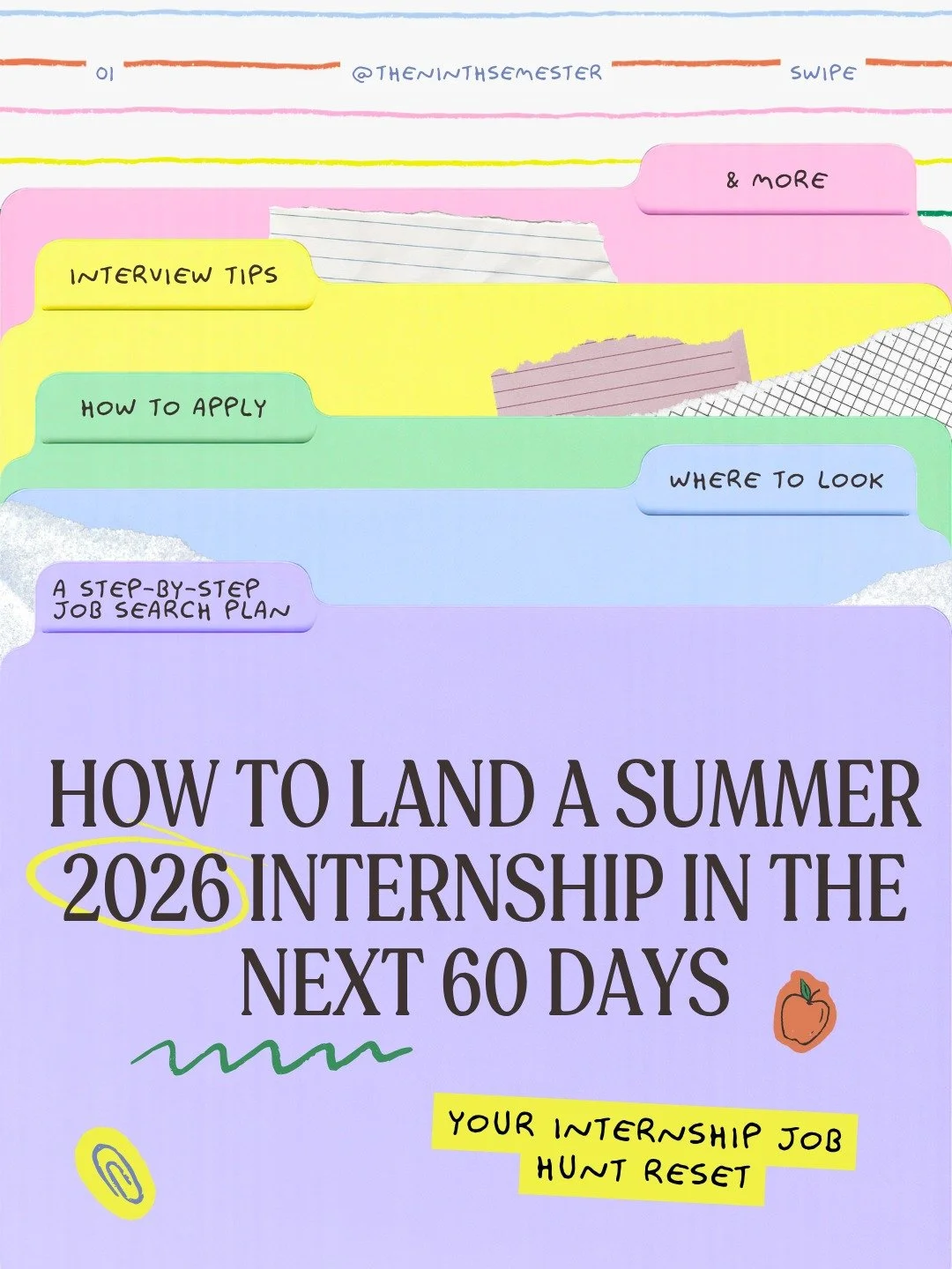 You&rsquo;re going to land a Summer 2026 internship. Here&rsquo;s your 60 day internship job hunt reset plan to get you there: 

⭐️ Comment SUMMER for my blog post where I go into full detail, paired with tools and resources I recommend 

And stay tu