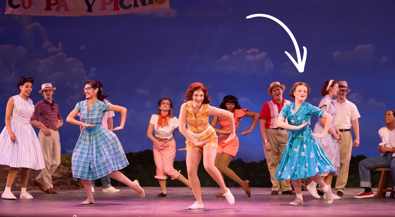 Liz in "The Pajama Game".
Photo taken by Travis Caperton