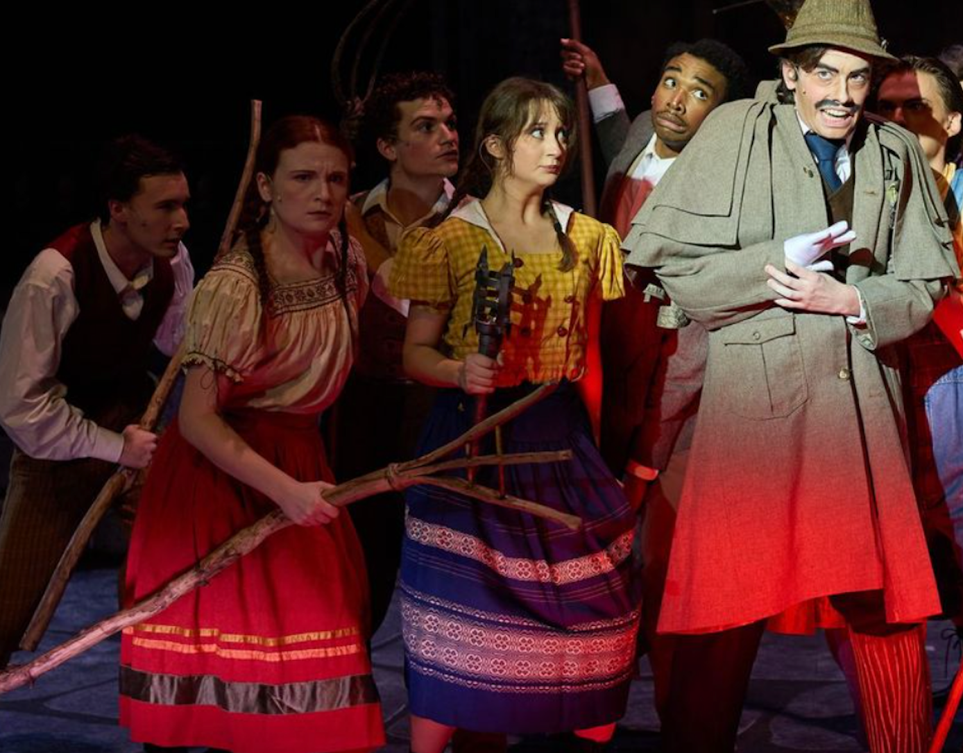 Liz (Blonde Wig) as a villager (Elizabeth U/S) in "Young Frankenstein".
Photo taken by Travis Caperton
