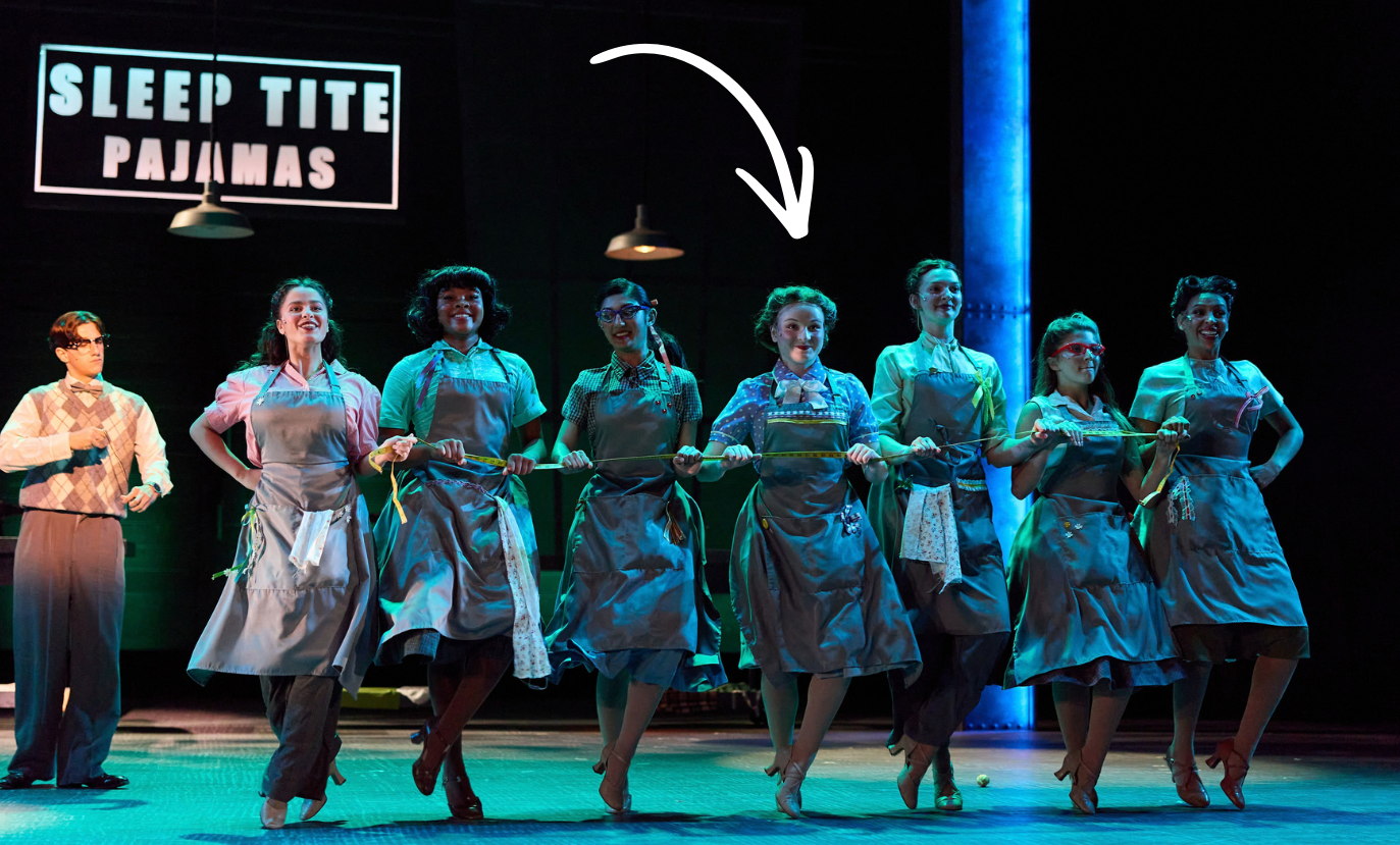 Liz in "The Pajama Game".
Photo taken by Travis Caperton