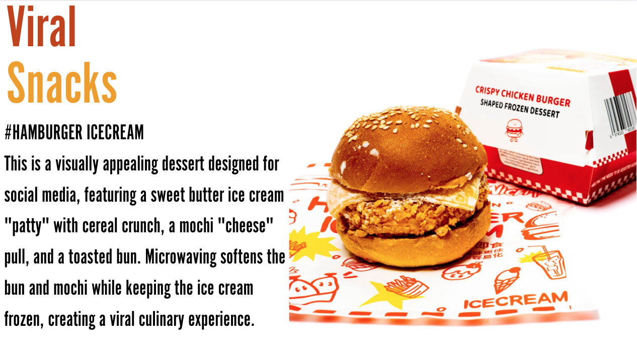 Frozen Burger Ice Cream