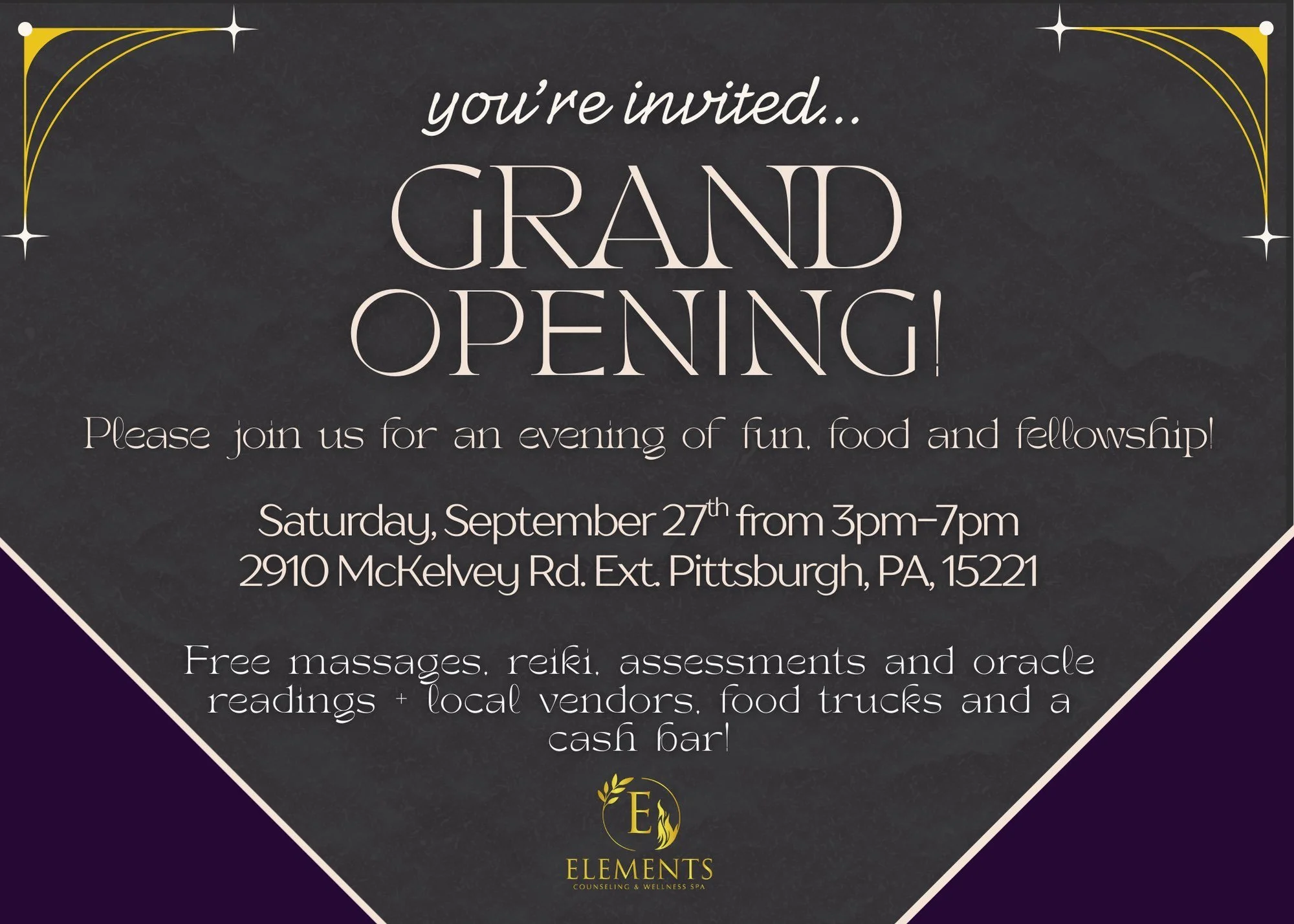 Elements Grand Opening Party