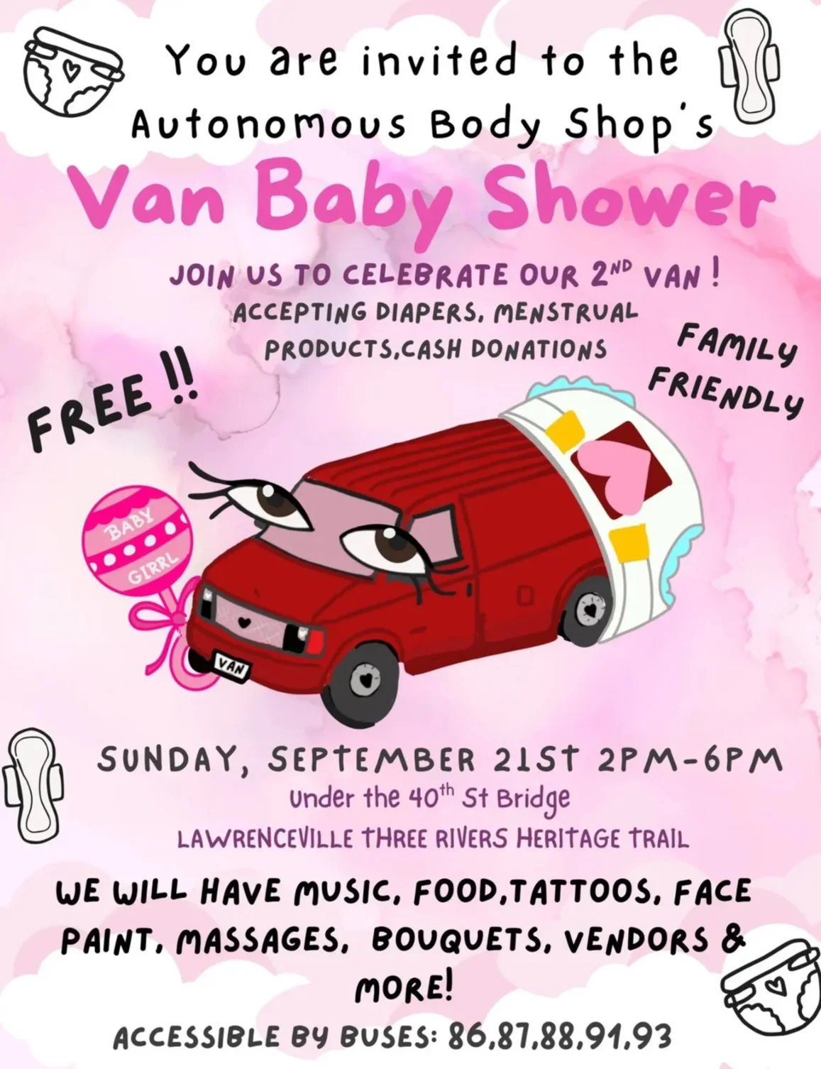 ABs: Van baby shower