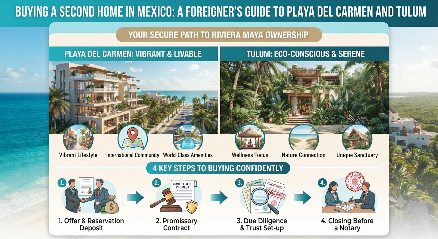 Buying a Second Home in Mexico: A Foreigner’s Guide to Playa del Carmen and Tulum