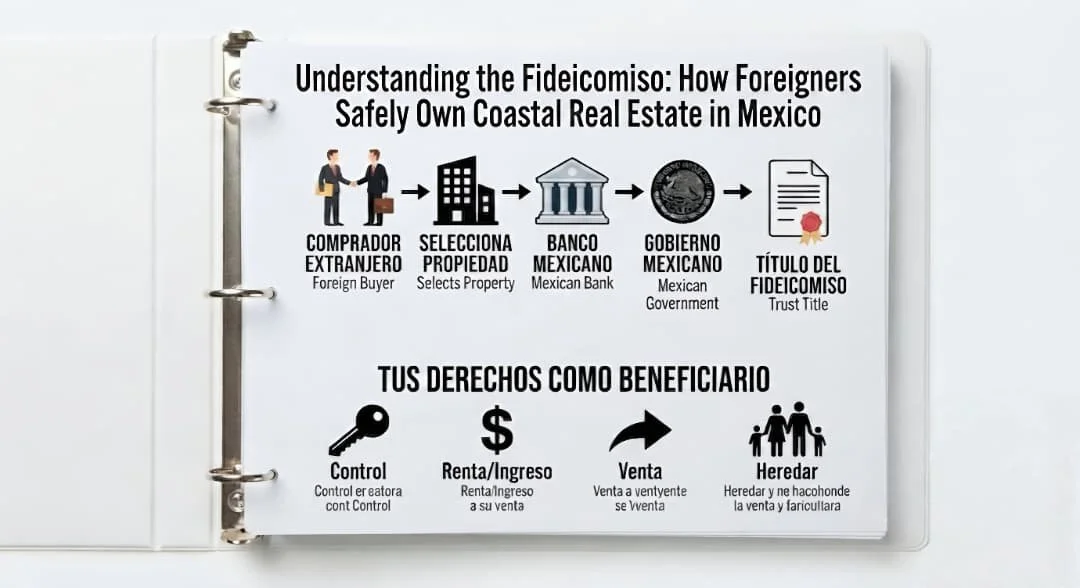 Understanding the Fideicomiso: How Foreigners Safely Own Coastal Real Estate in Mexico.