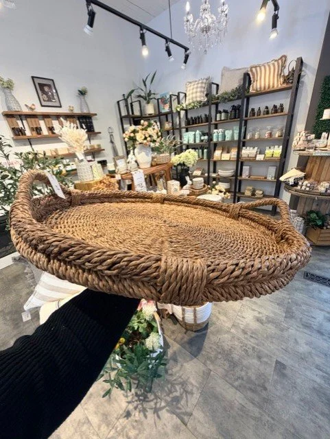 Extra Large Woven Basket Tray