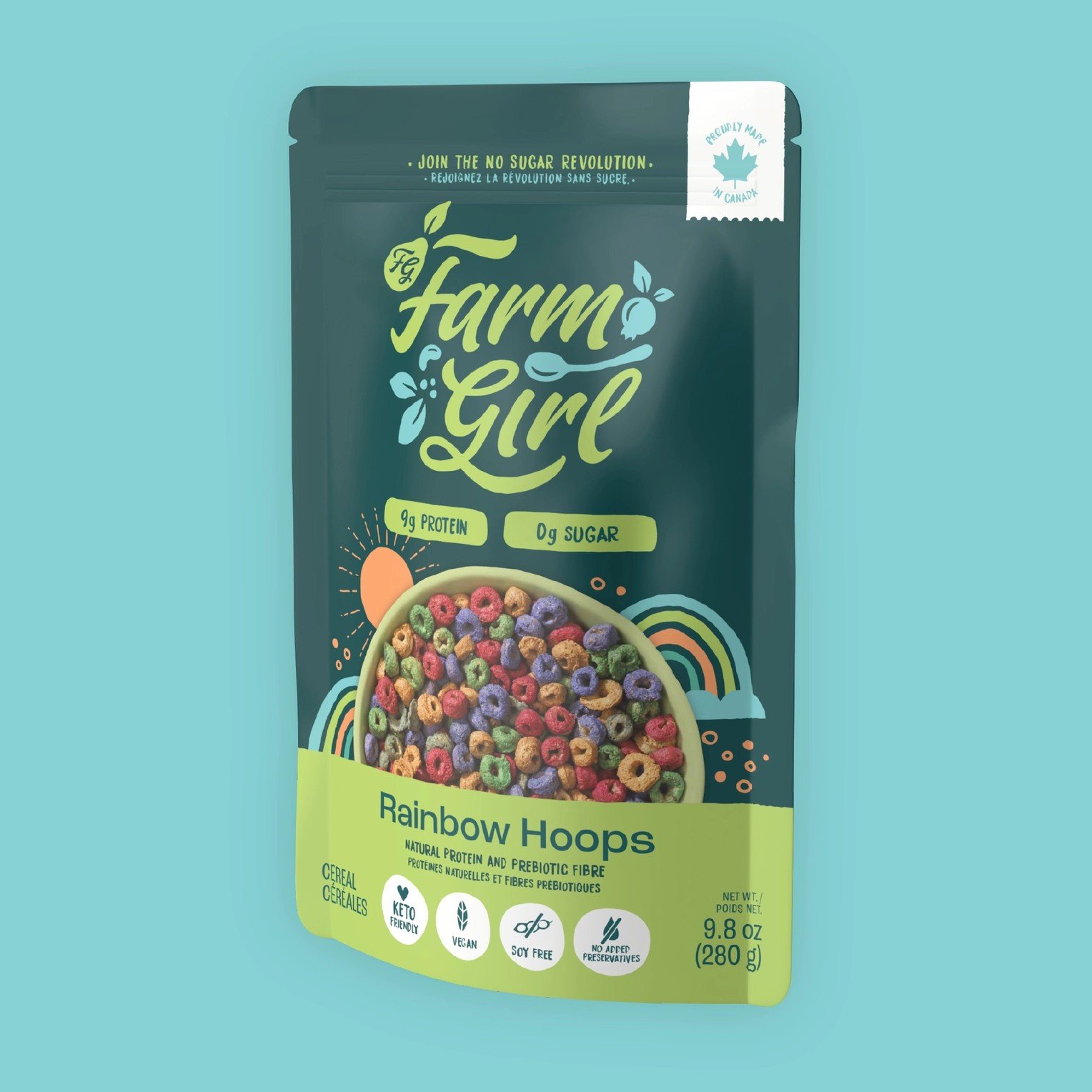 Farm Girl Rainbow Hoops Cereal