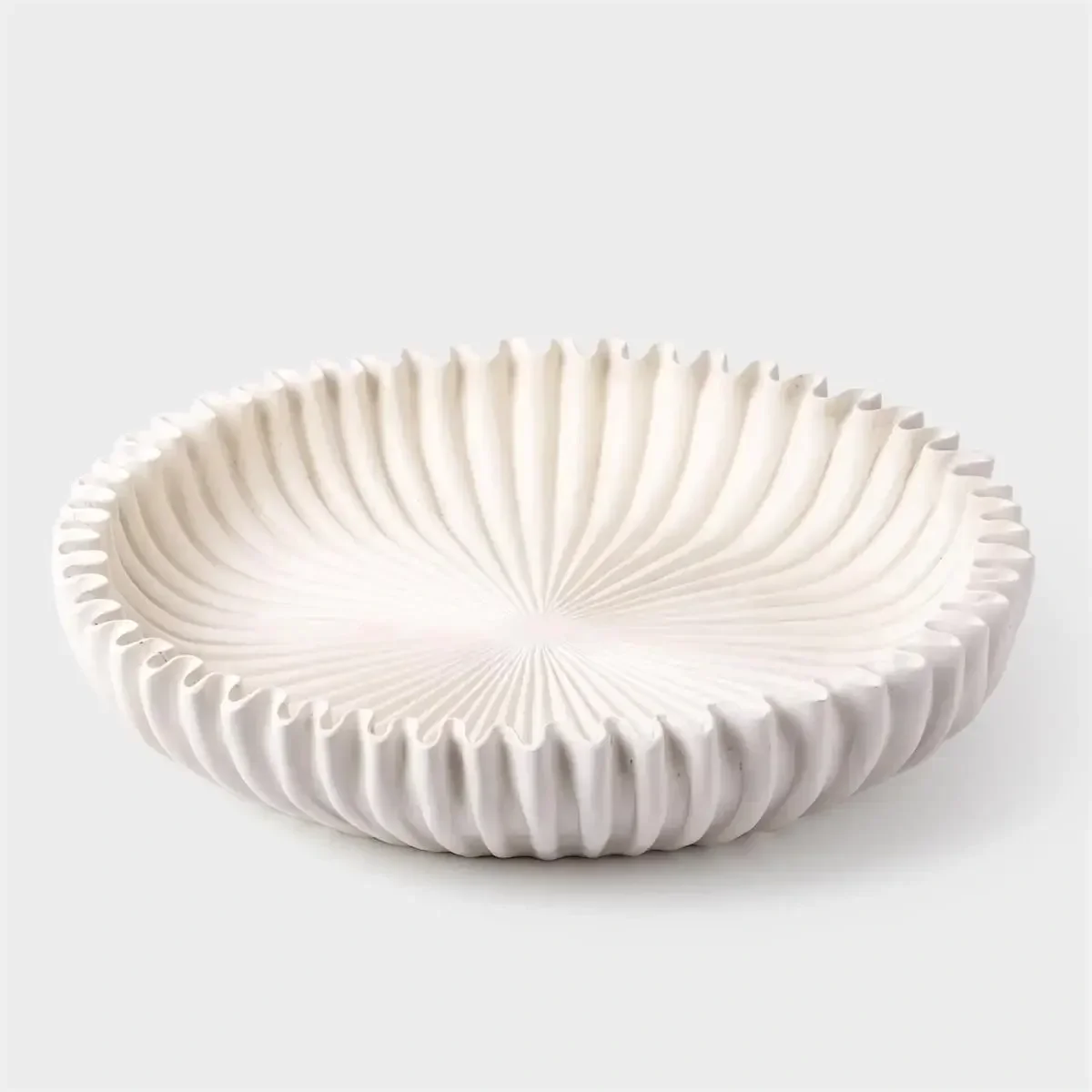 Scalloped, Fluted Decorative Bowl