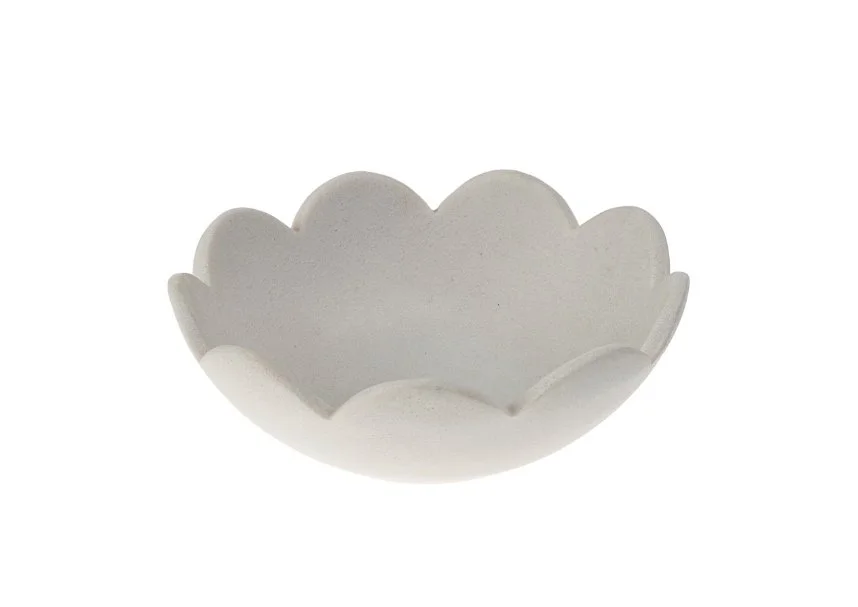 White Scallop Catchall Bowl - Indaba