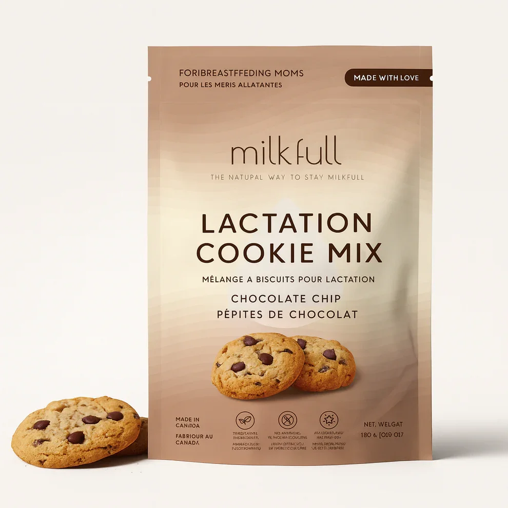 Milkfull™ Organic Lactation Chocolate Chip Cookie Mix – Nourishing, Dairy-Free Support for Breastfeeding Moms