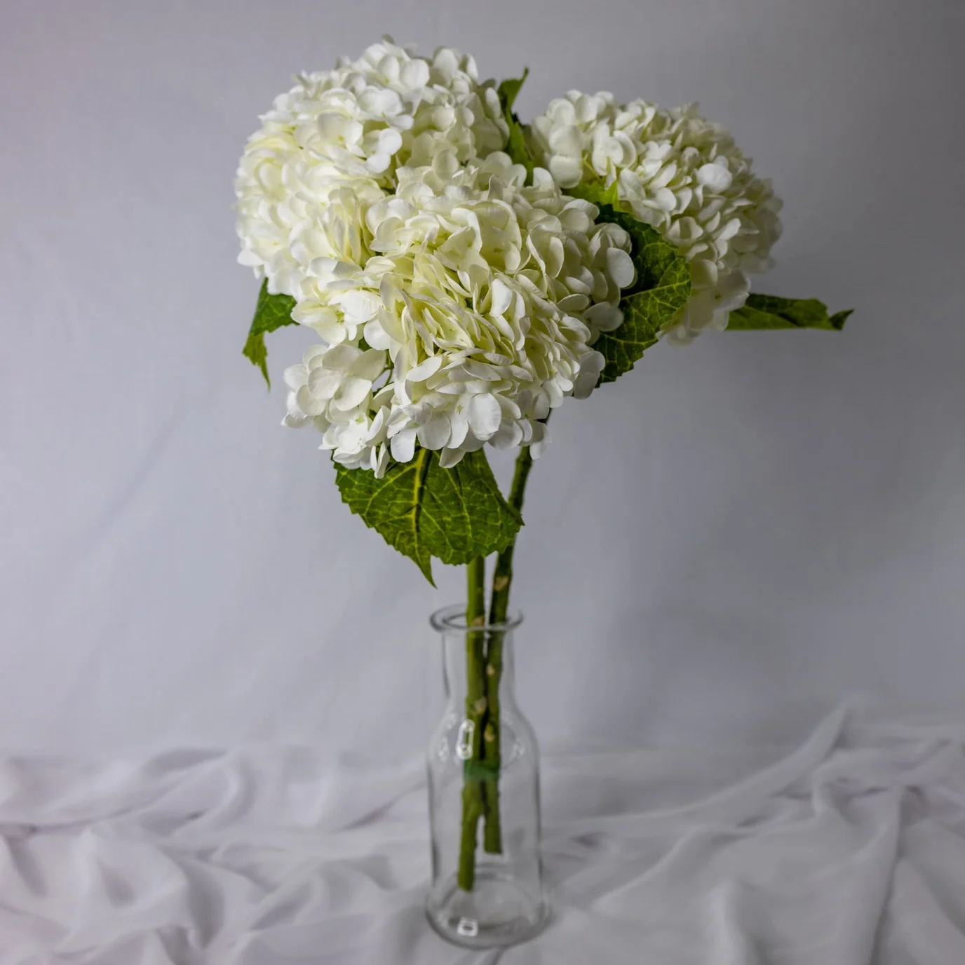 Real-Touch Hydrangea Stems, White