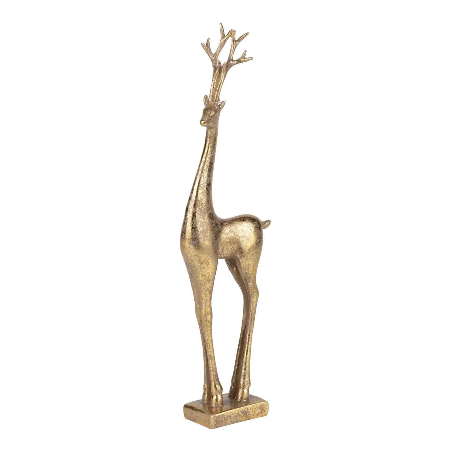 Antique Gold Finish Resin Reindeer - COMING SOON