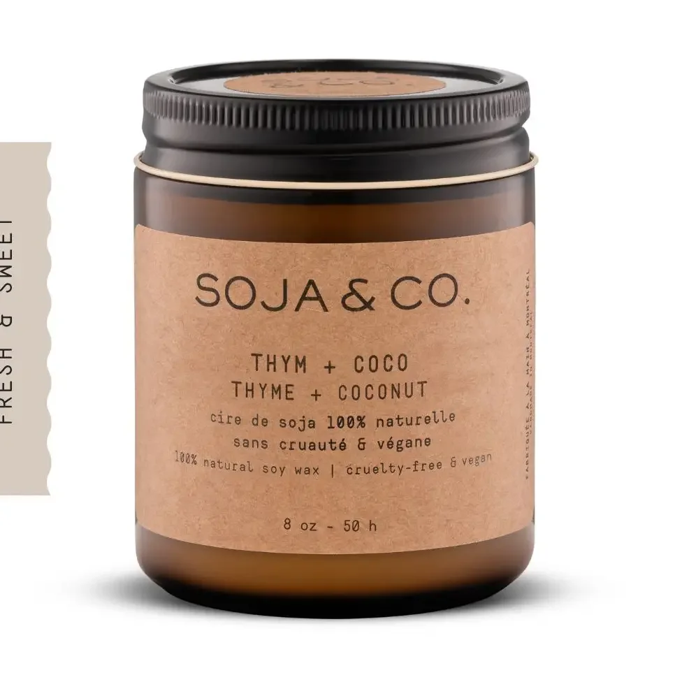 Marshmallow + Clementine Soy Wax Scented Candle