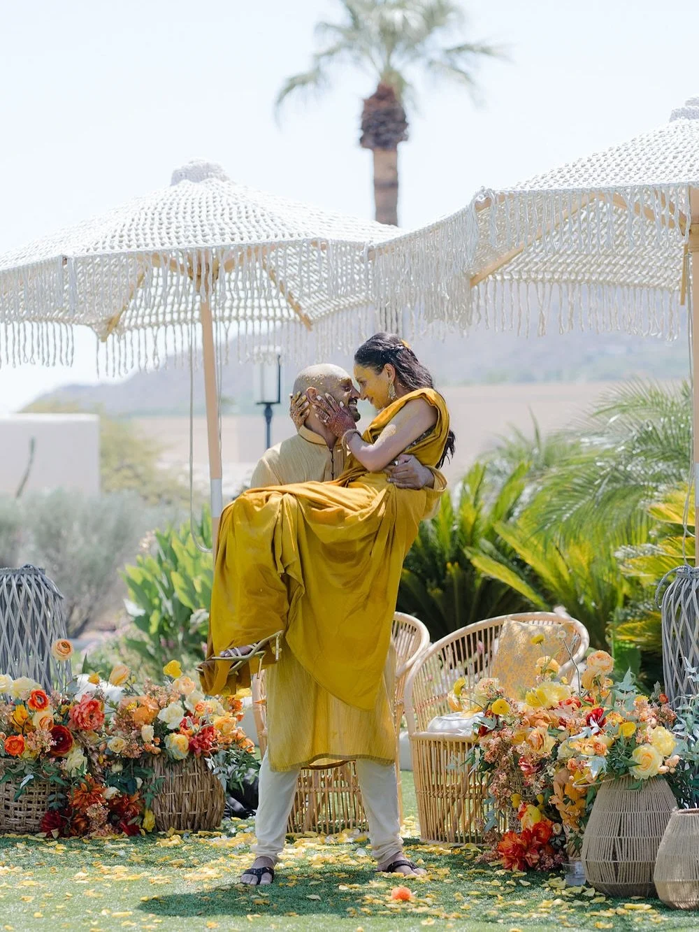 The sweetest Haldi for R &amp; K at JW Marriott Camelback Inn 💛

#southasianwedding #southasianweddingplanner #arizona #arizonaweddingplanner
