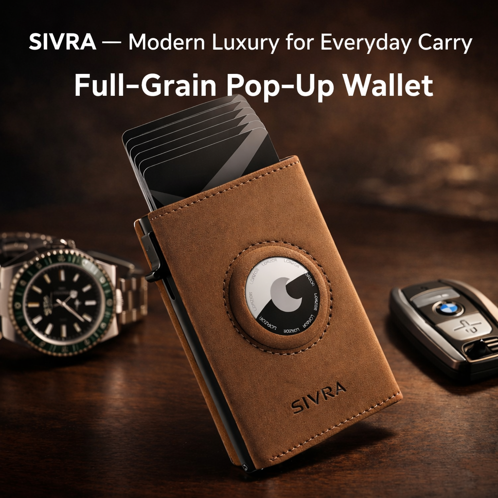 Arriving soon - SIVRA Full-Grain Pop-Up Wallet
