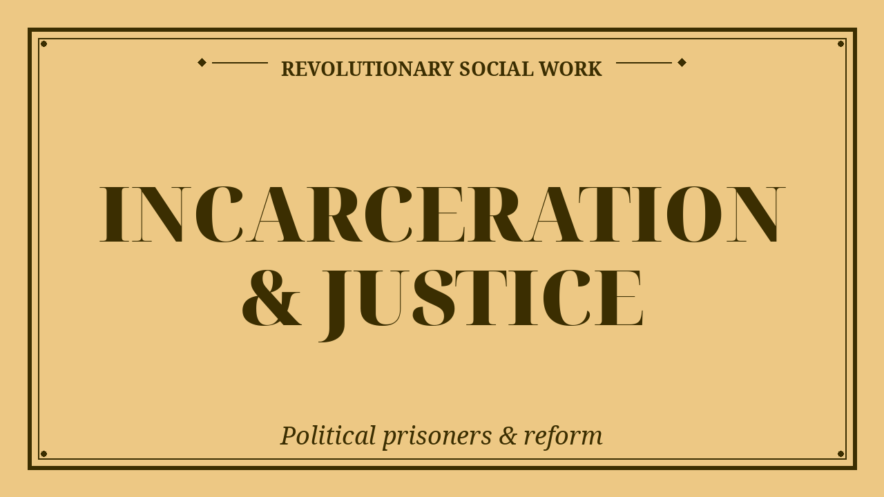 Stories and analysis of incarceration, political prisoners, prison reform, the trauma-to-prison pipeline, and restorative justice.