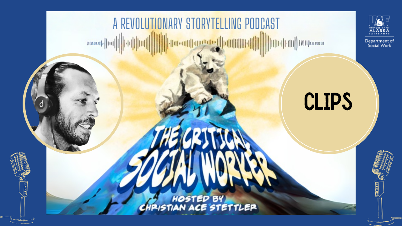 Hosted by Professor Ace, these snippets showcase engaging and thought-provoking dialogues with guests who challenge the status quo and revolutionize both ourselves and the field of social work.