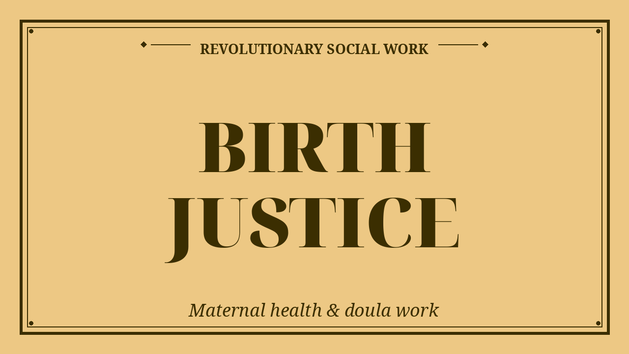 Episodes on birth work, doulas, maternal health, racial disparities in birth care, and postpartum advocacy.