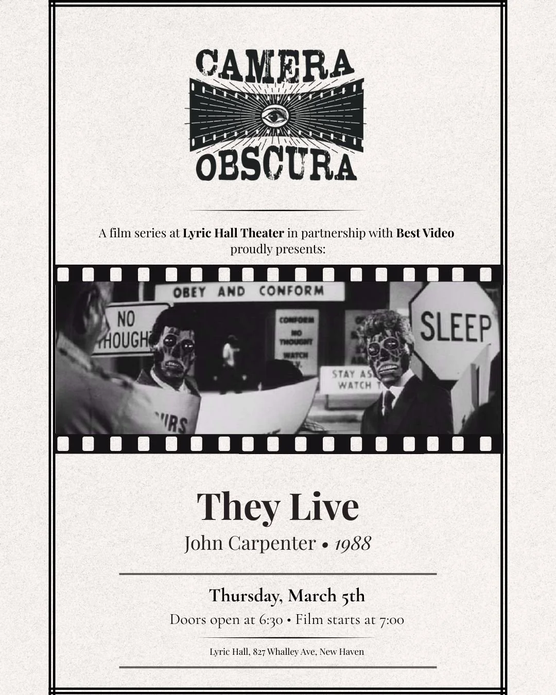Camera Obscura: They Live (1988)