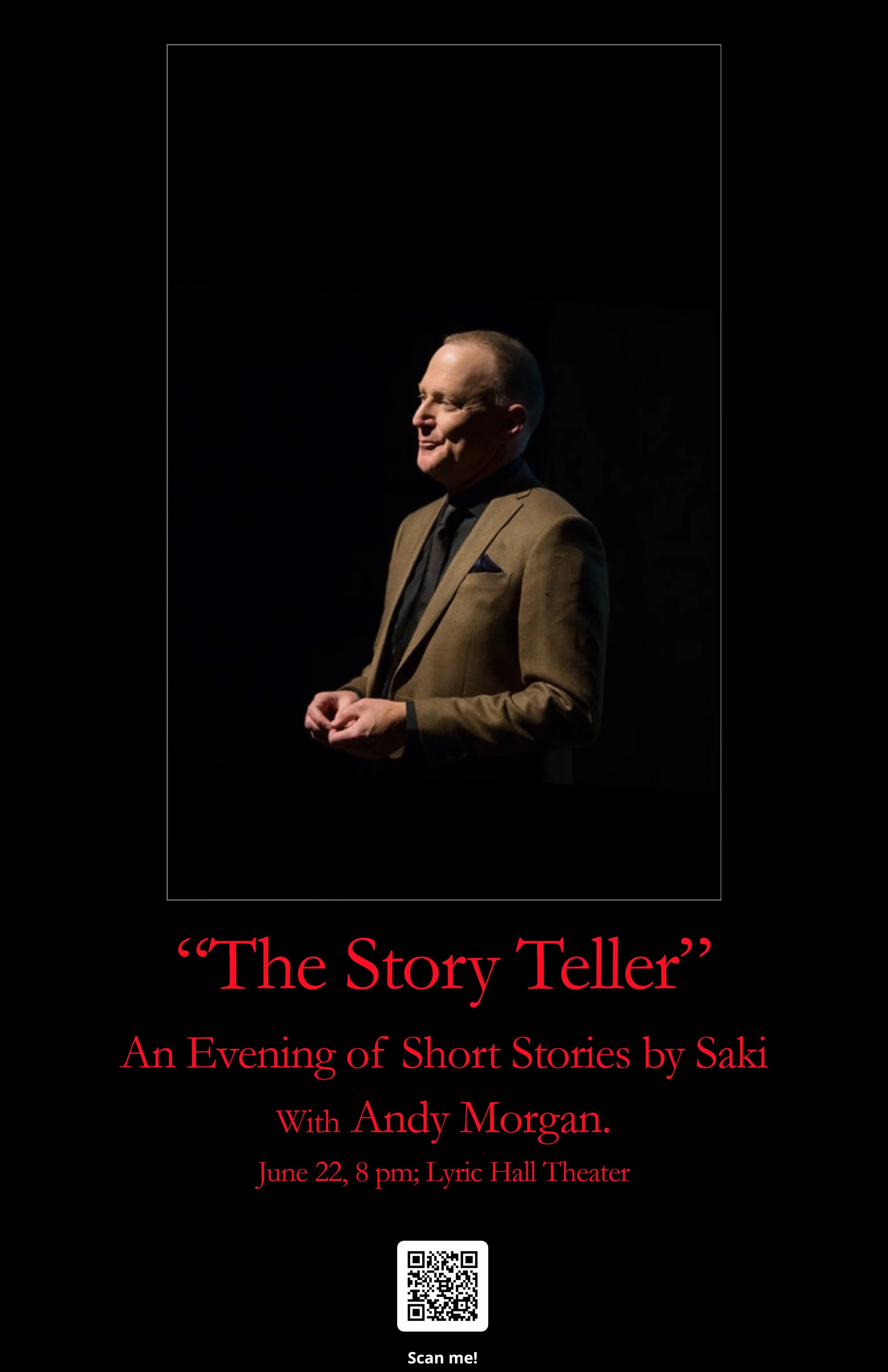 The Story Teller —An enchanting evening of witty, satirical, and often macabre tales by British author H.H. Munro!