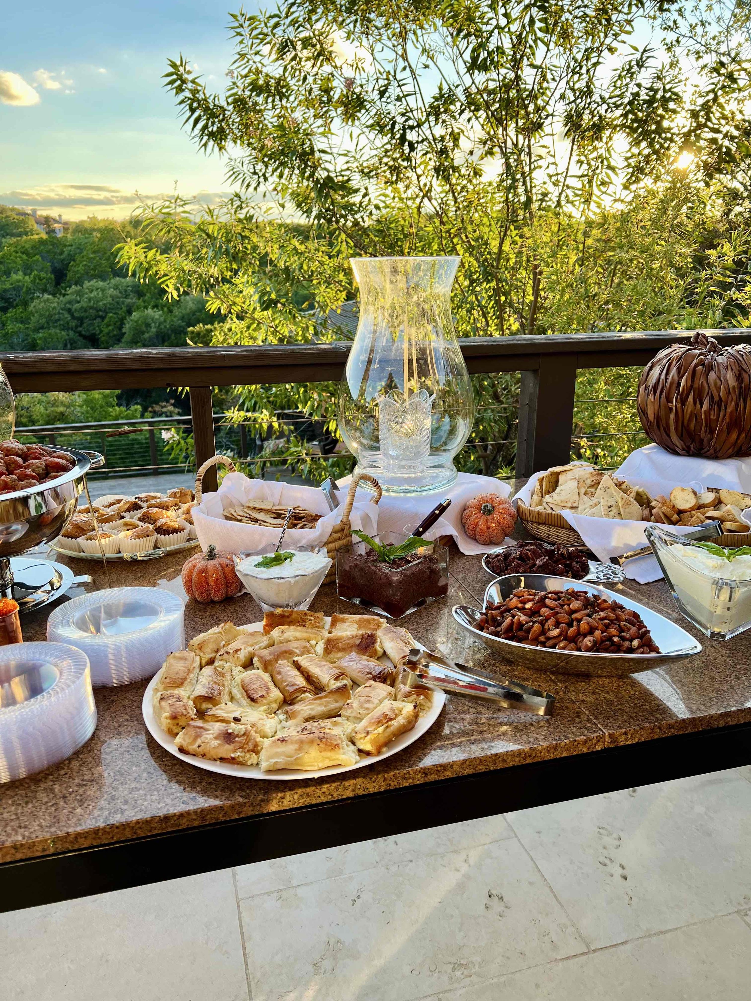 Outdoor Birthday Celebration Appetizers