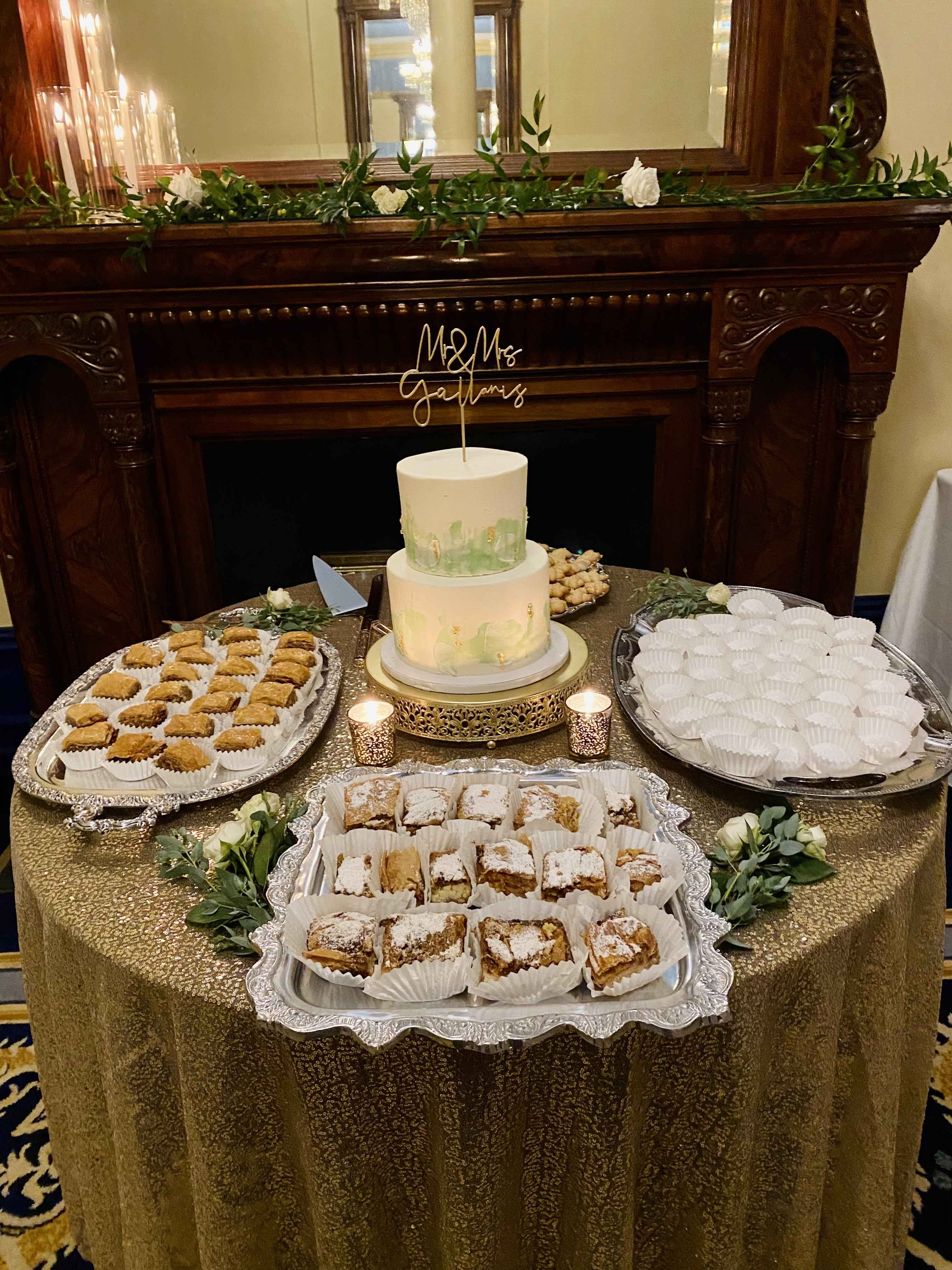 Driskill Hotel Wedding Desserts