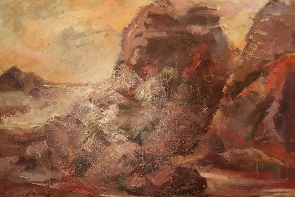 “Dark and Stormy” – Coast of Gibraltar circa 1970 by Charles K. Sibley