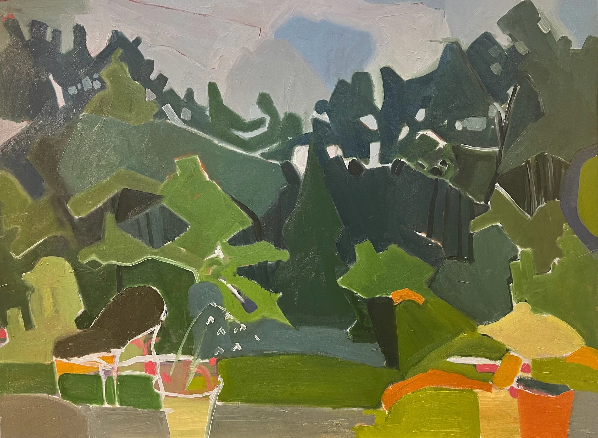 Dancing Across the Sky, 2025, 48 x 36 in., oil on canvas