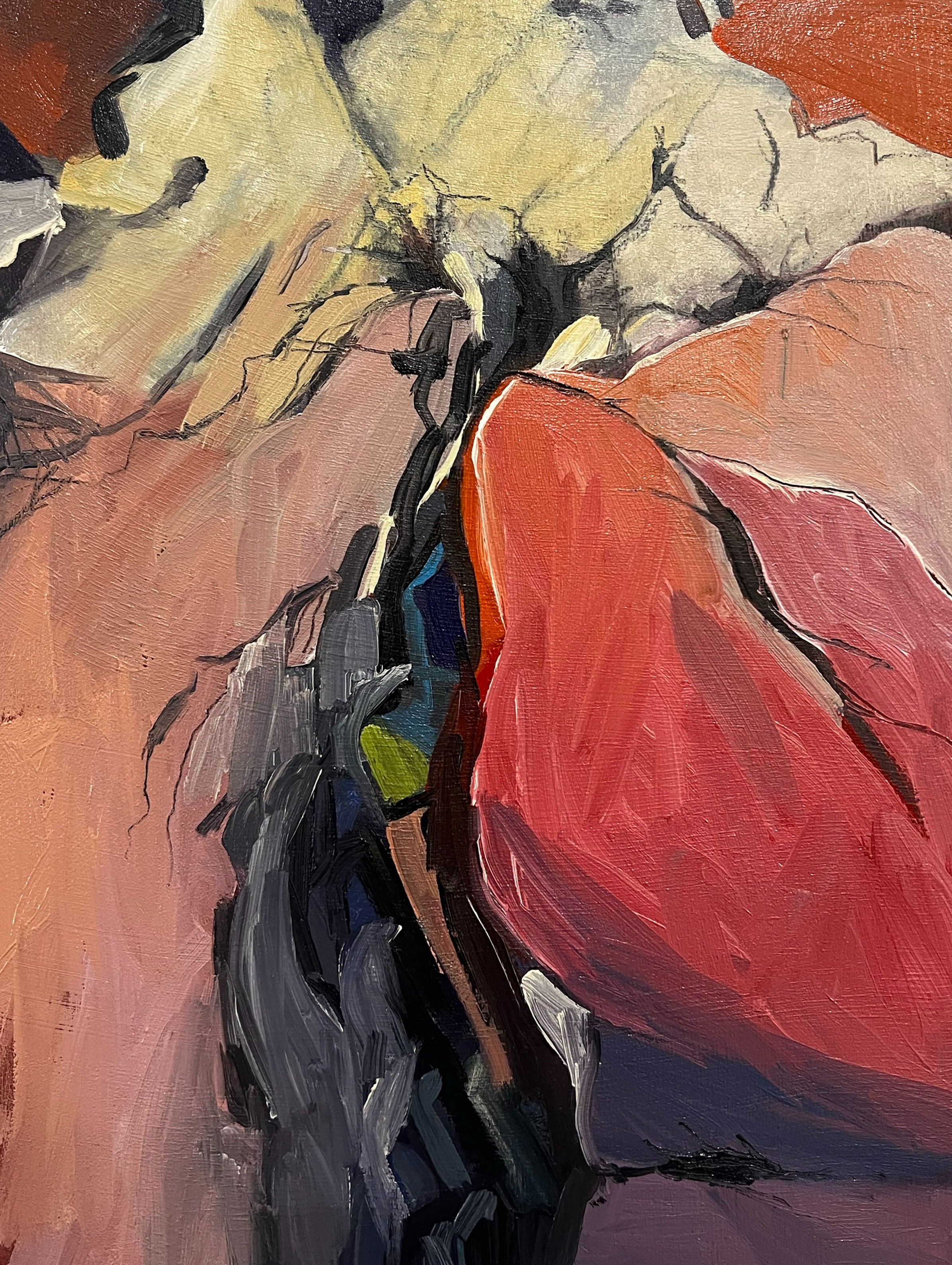 Cracking Under Pressure, 2025
16 x 20 inches, Oil on Wood